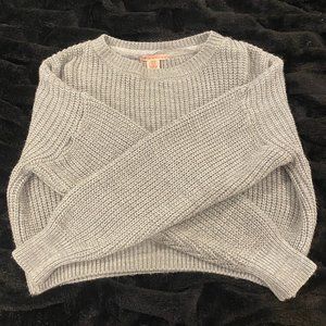 Urban- Grey Knit Cropped Sweater